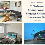3Br-Sleeps 6 -Walk To Etihad & Ao Arena