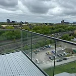New Penthouse Height Flat, City View Balcony, Free Gym & More Minimalistic Home