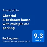 Cheerful 4-Bedroom House With Multiple Car Parking