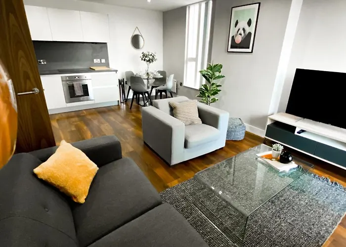 The Panda - Modern 2 Bedroom Apt In Manchester City Centre