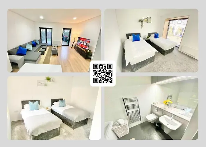 Large Townhouse 5 Beds With Two Parking Spaces - Manchester City Centre