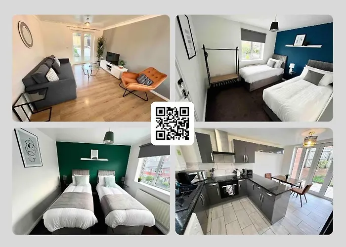 Spacious 3-Bedroom House With 5 Beds And Sofa-Bed