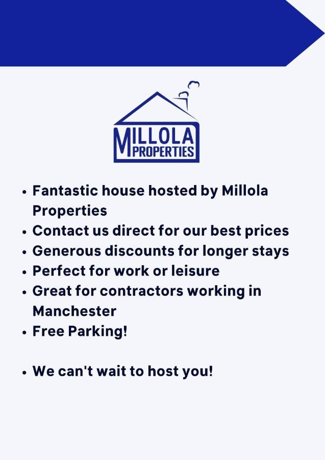 1 Mile To Etihad Stadium & Coop Arena, Free Parking, 7 Ppl Holiday home Manchester