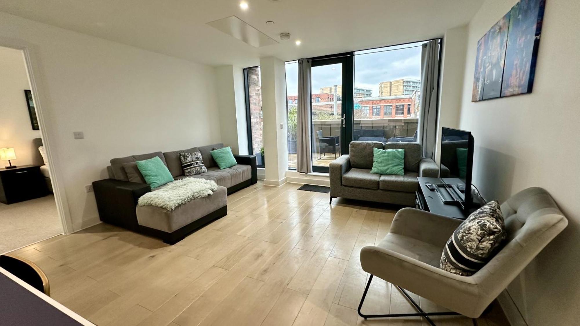 Lux Livin' - Luxury 2 Bed With Sky Garden Appartement Manchester