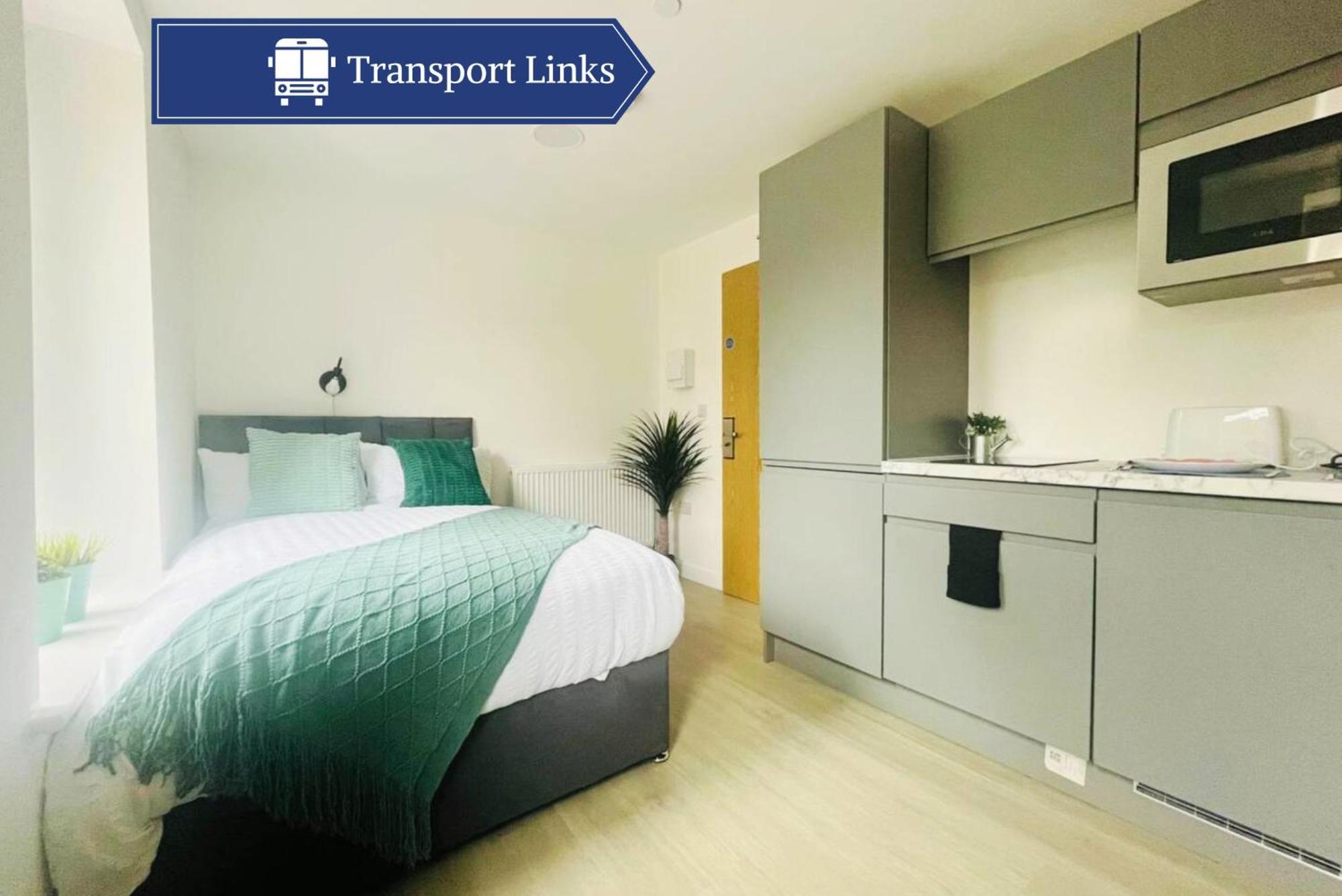 Appartement Modern Minimalist Studio In Stretford