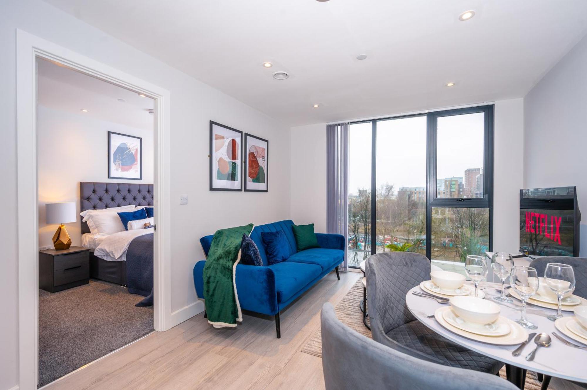 Apartment Cosy 1 Bed - Perfect For Long By Valore Services Manchester