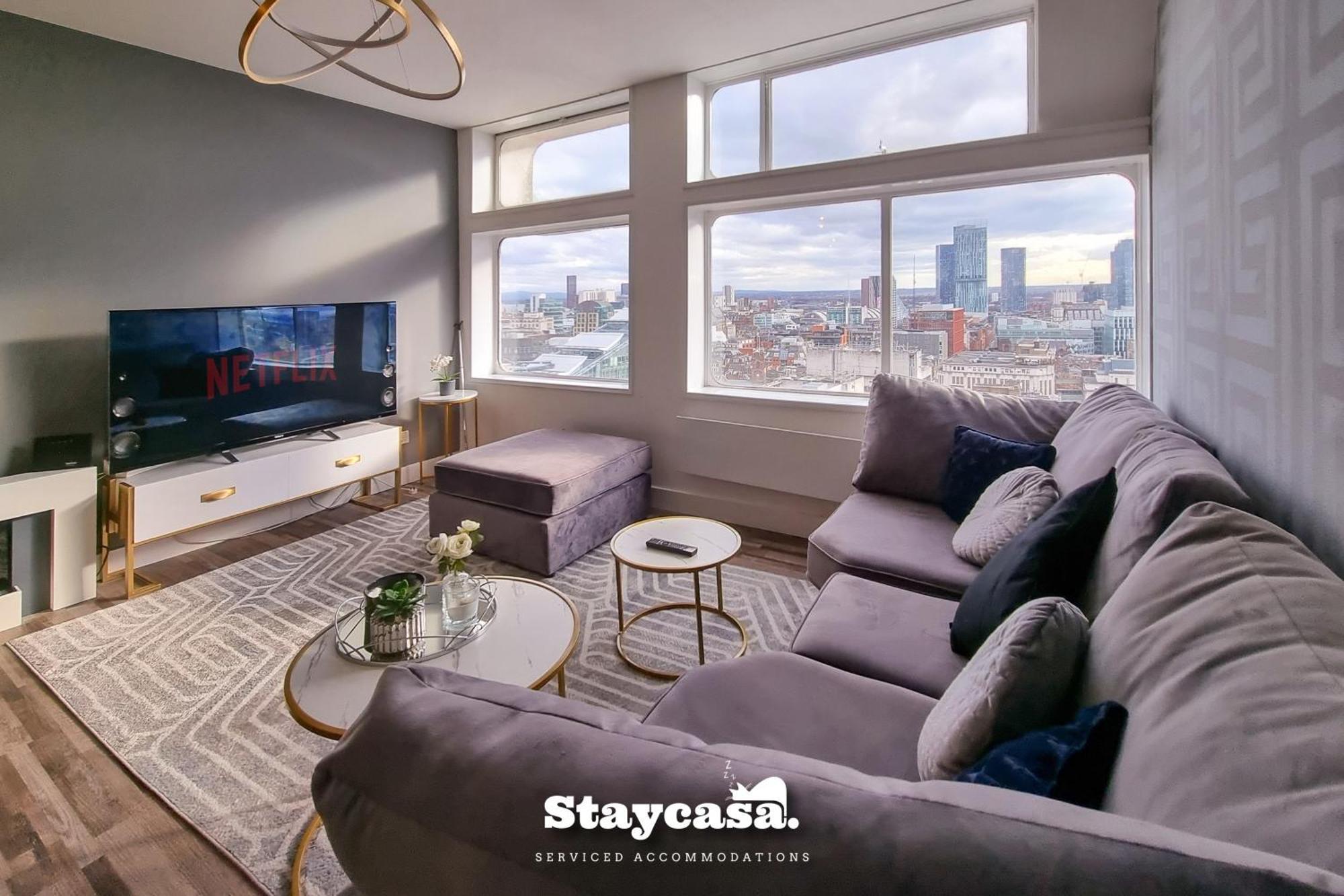 Apartment Luxury Penthouse Manchester Skyline 23Rd Floor *