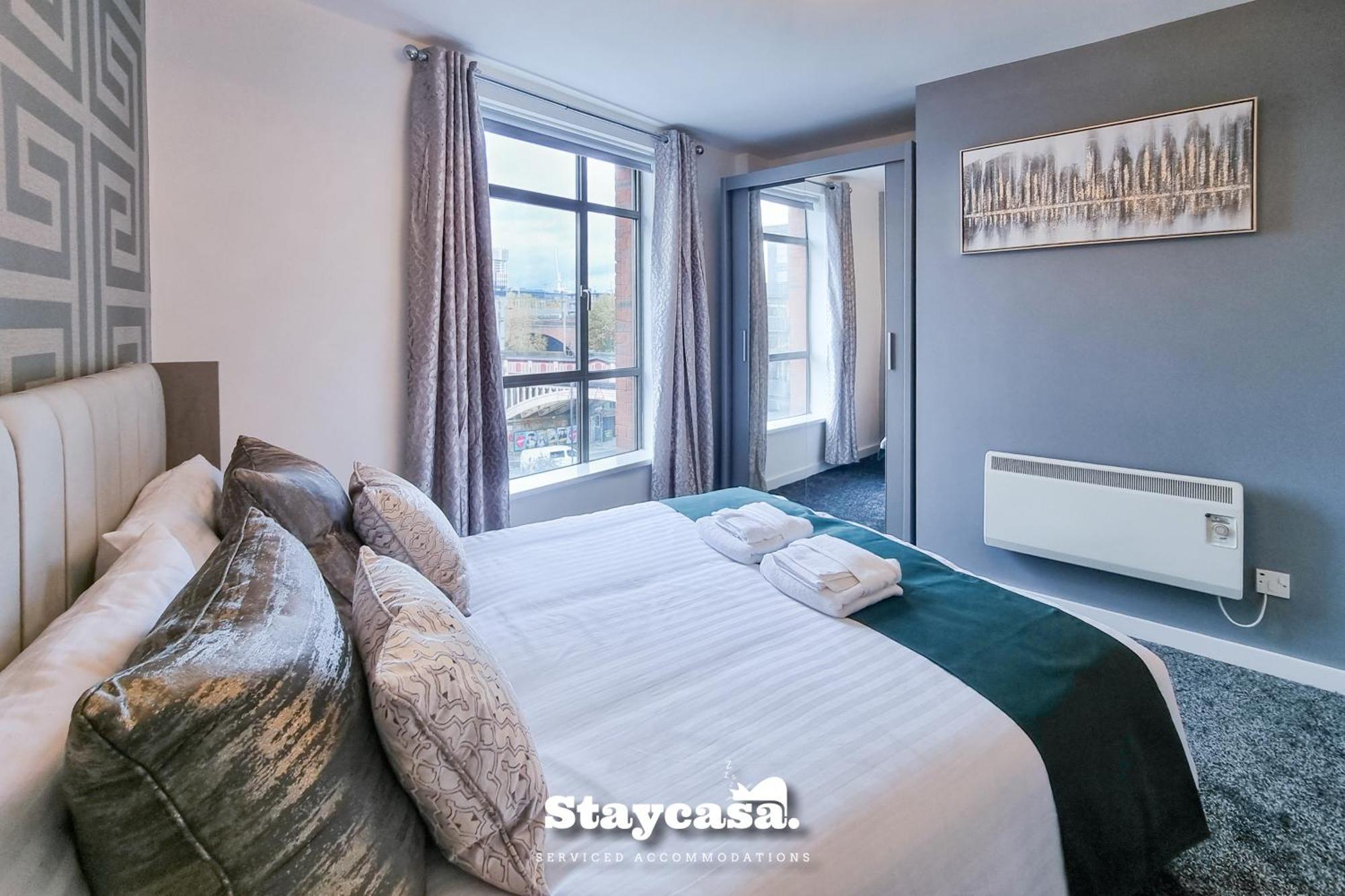 Luxury Deansgate Apt Canal View & Free Parking