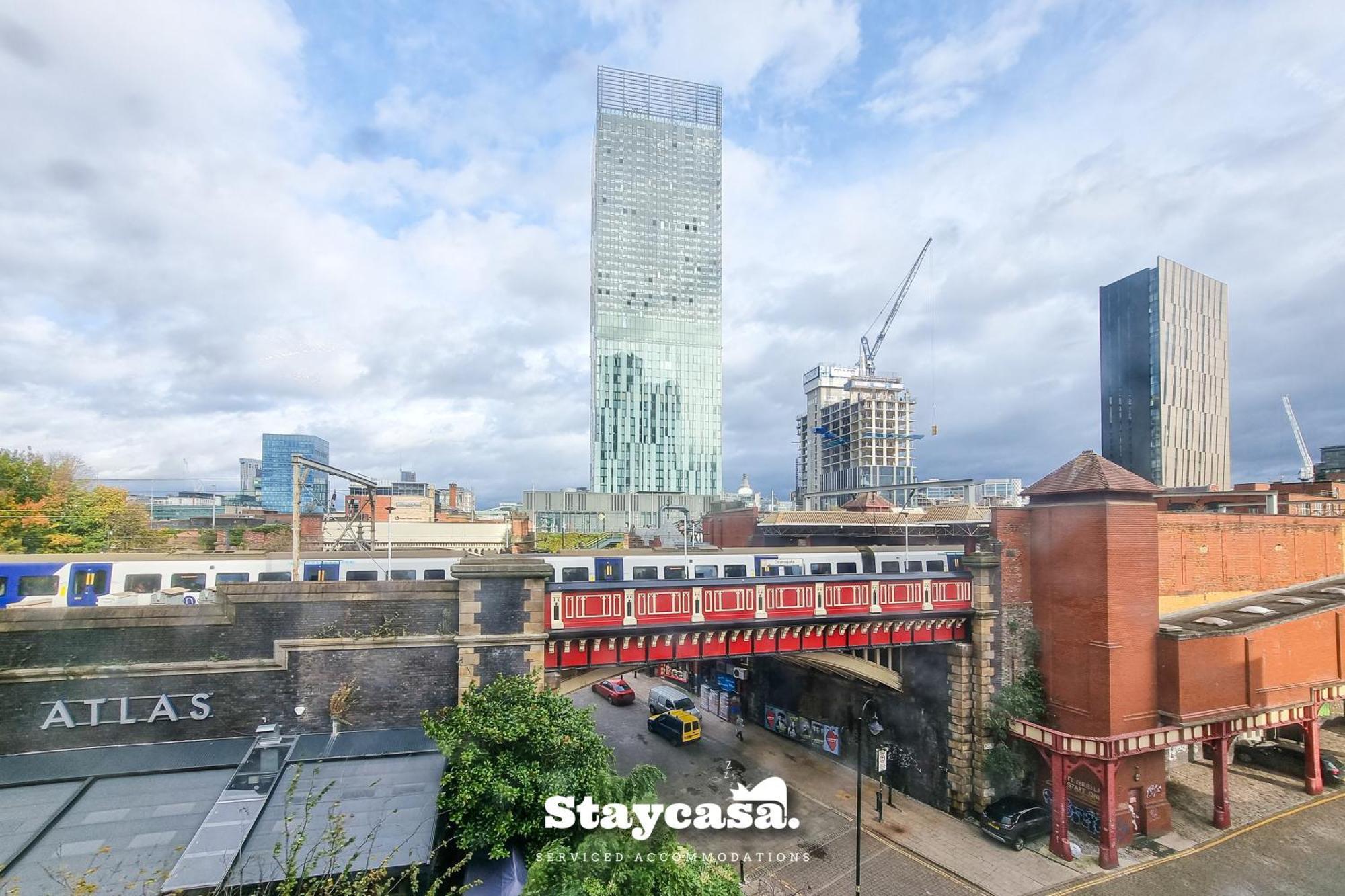 Luxury Deansgate Apt Canal View & Free Parking