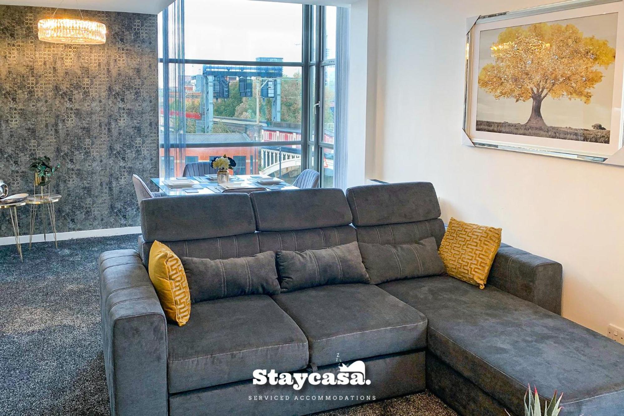 Luxury Deansgate Apt Canal View & Free Parking Apartment