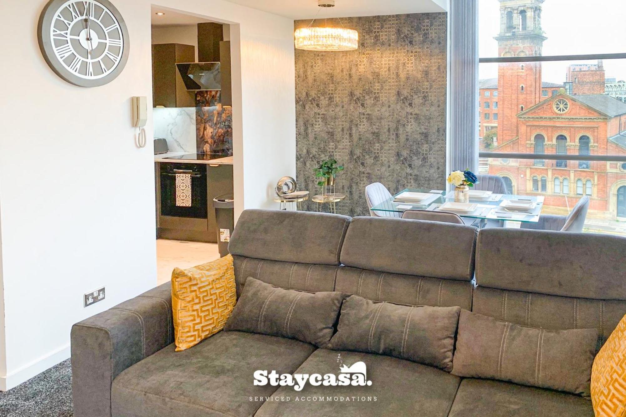 Luxury Deansgate Apt Canal View & Free Parking Apartment *