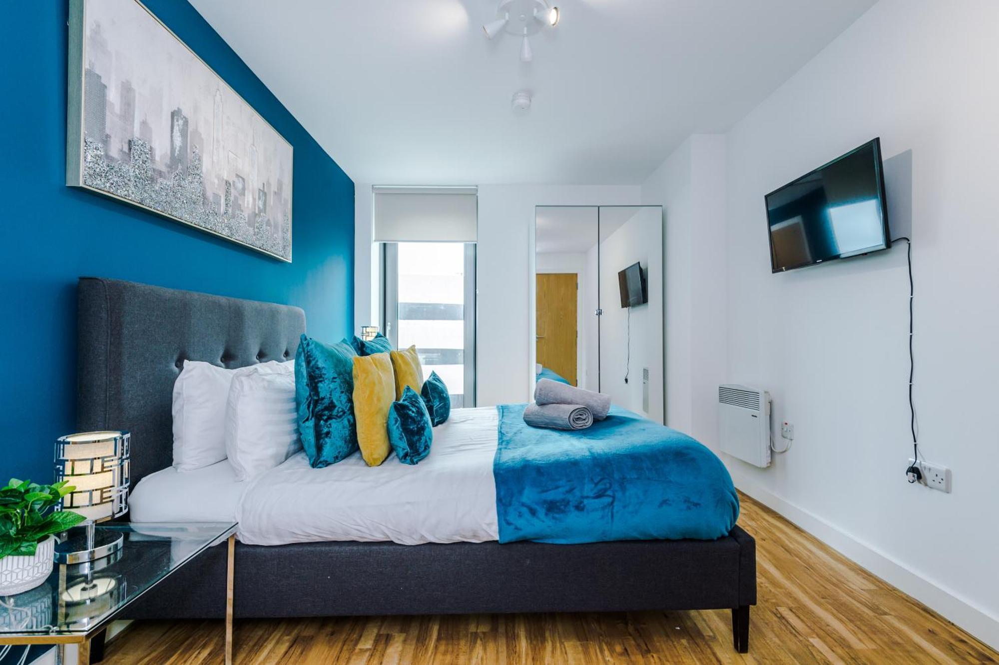 Appartement Lux Livin' - Luxury 2 Bed With Skyline View & 24 Hour Gym *