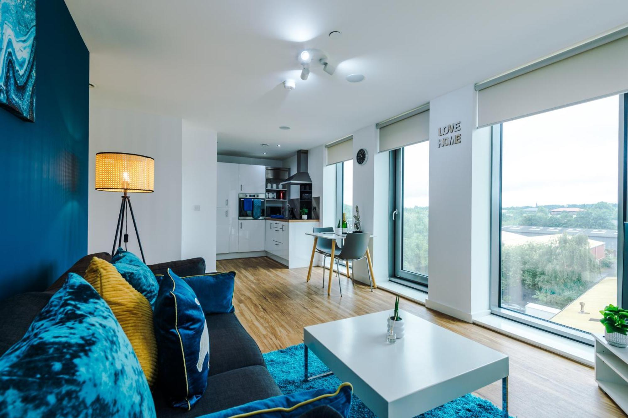 Appartement Lux Livin' - Luxury 2 Bed With Skyline View & 24 Hour Gym