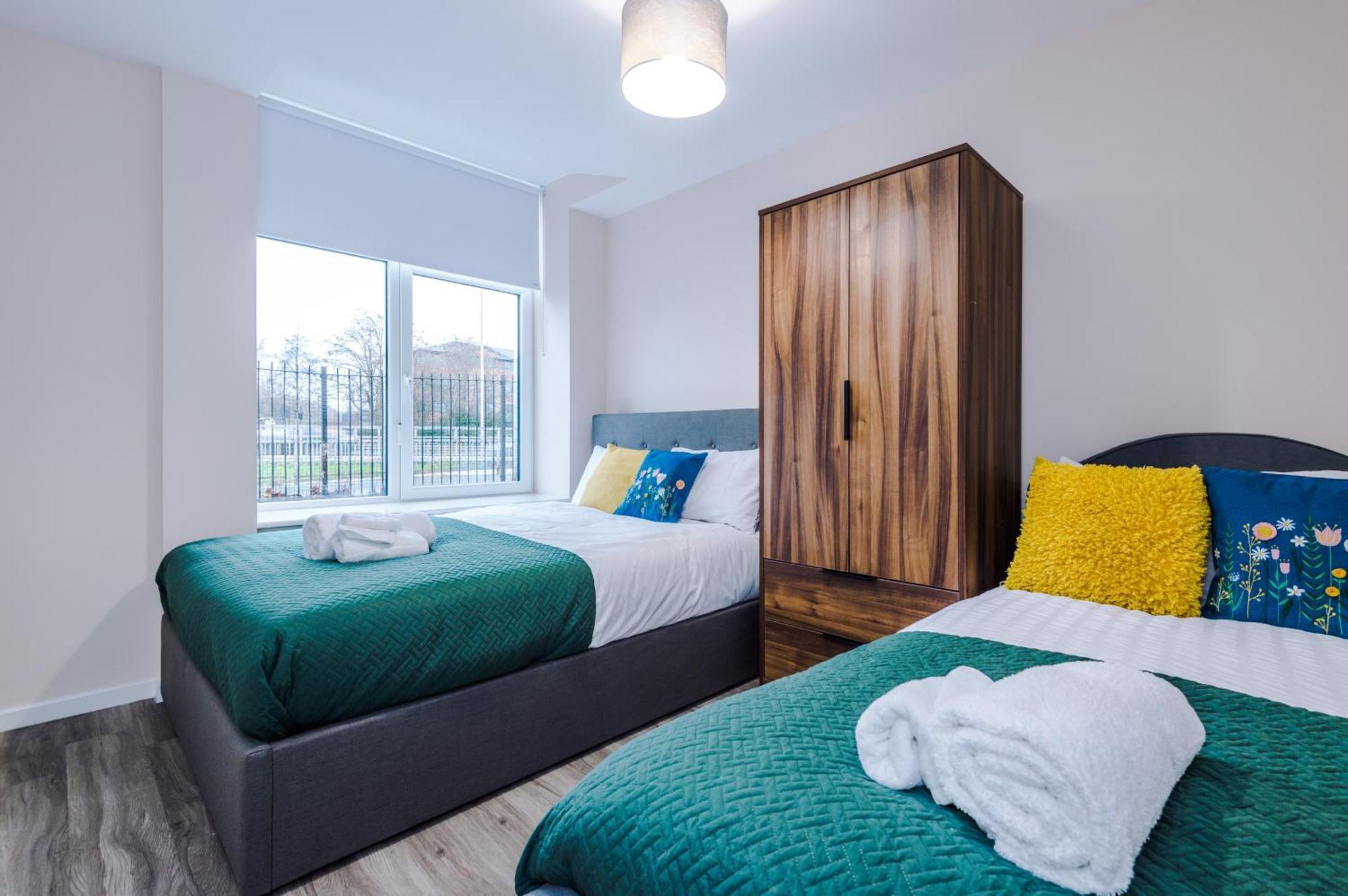 Apartment Modern Comfort - 1 Bedroom - Free Parking, Transit Links, Close To Stadiums *