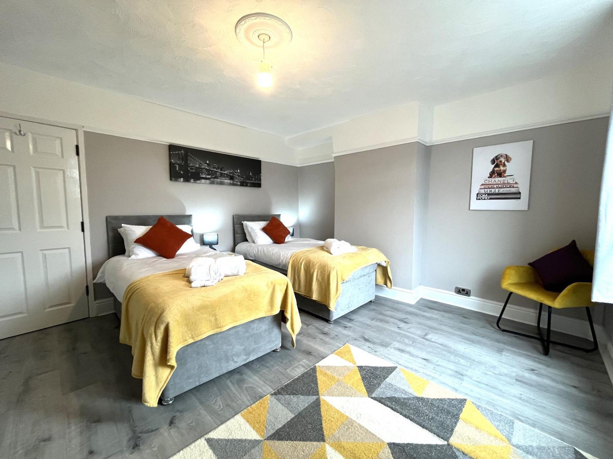 Spacious Sleeps 8 Nr Etihad Coop Live & Appartement Manchester