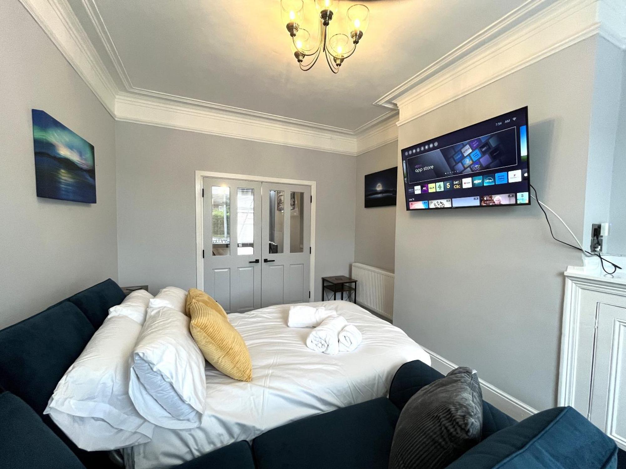 Appartement Spacious Sleeps 8 Nr Etihad Coop Live & Manchester