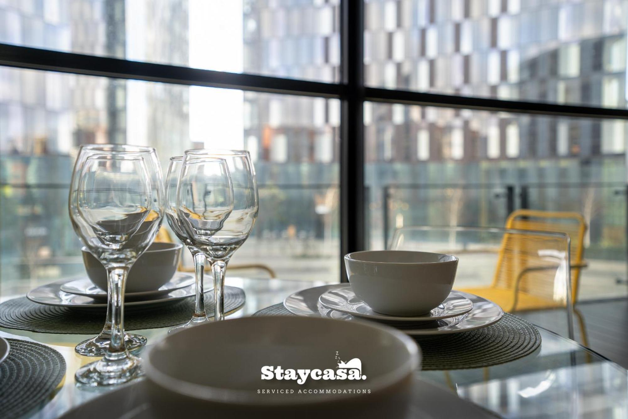 Canalside Balcony View Central Manchester Suite