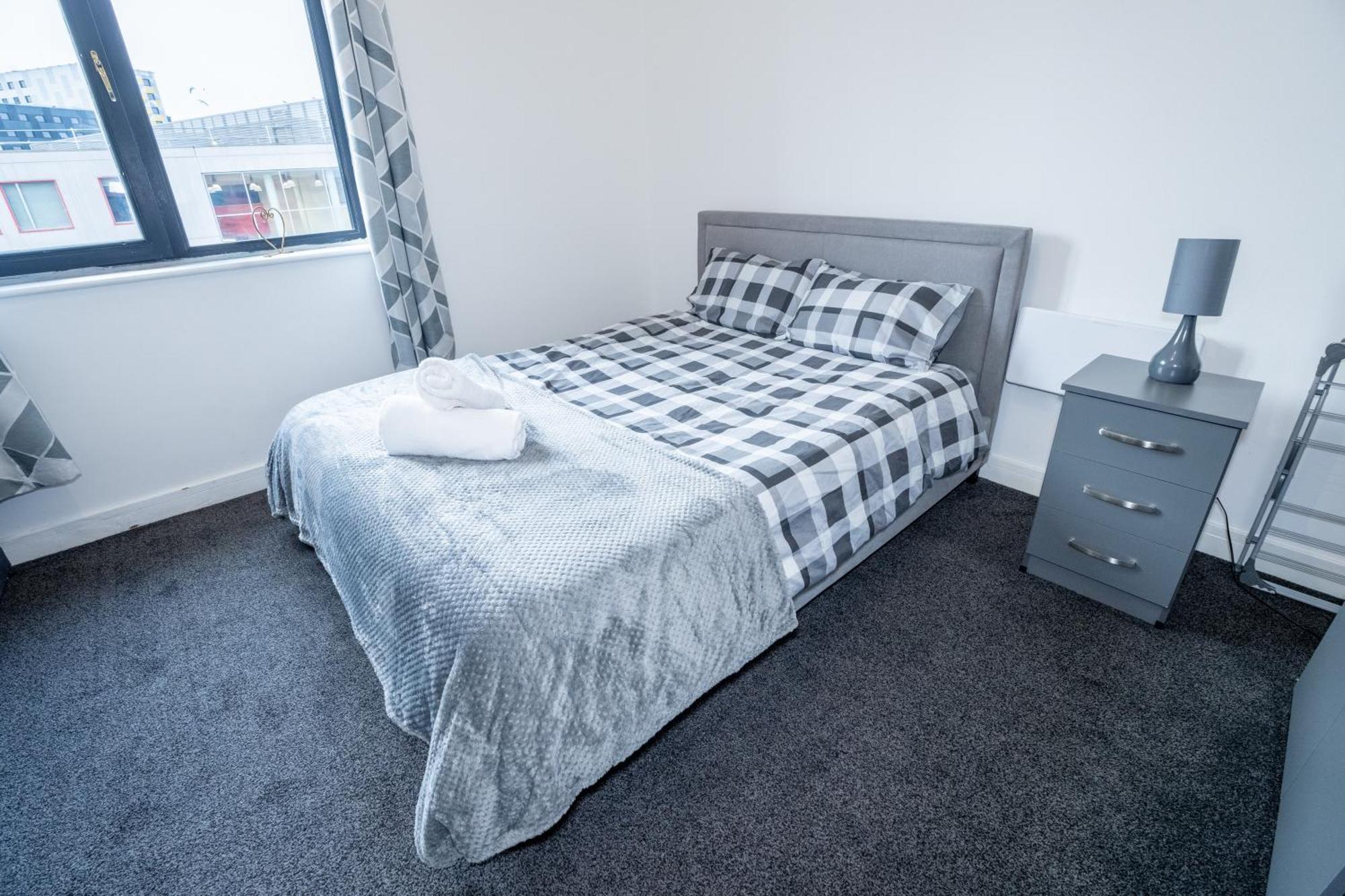Appartement Quay House - Salford - 2bdr Sleeps 7, Spacious & Quiet - Free Parking - Close To Centre, United & The Lowry Manchester