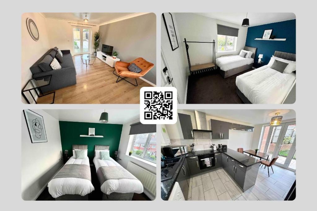 Spacious 3-bedroom House With 5 Beds And Sofa-bed * Manchester