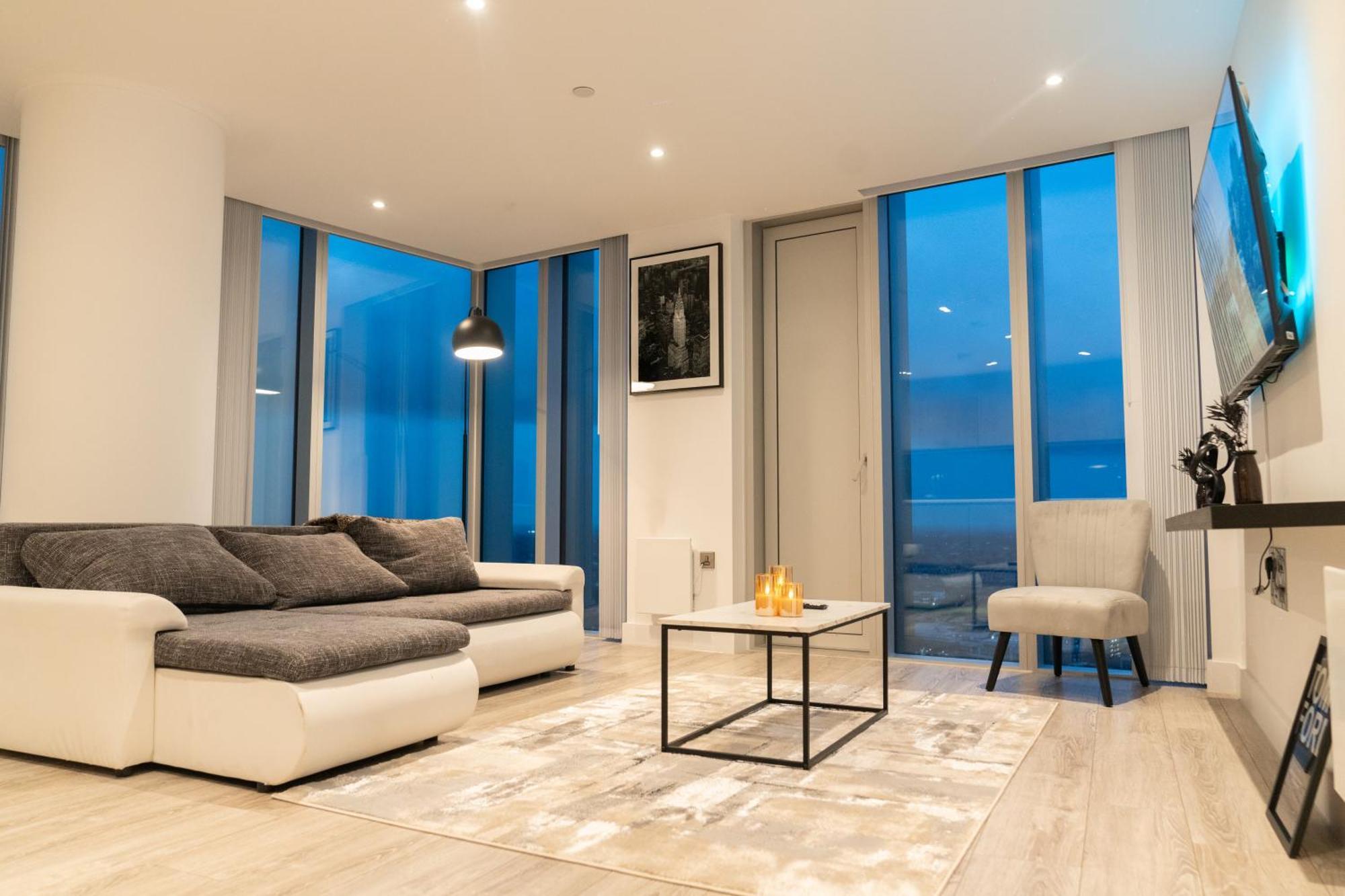 Luxury 2 Bed Penthouse With Stunning Views In Manchester City Centre Appartement Manchester