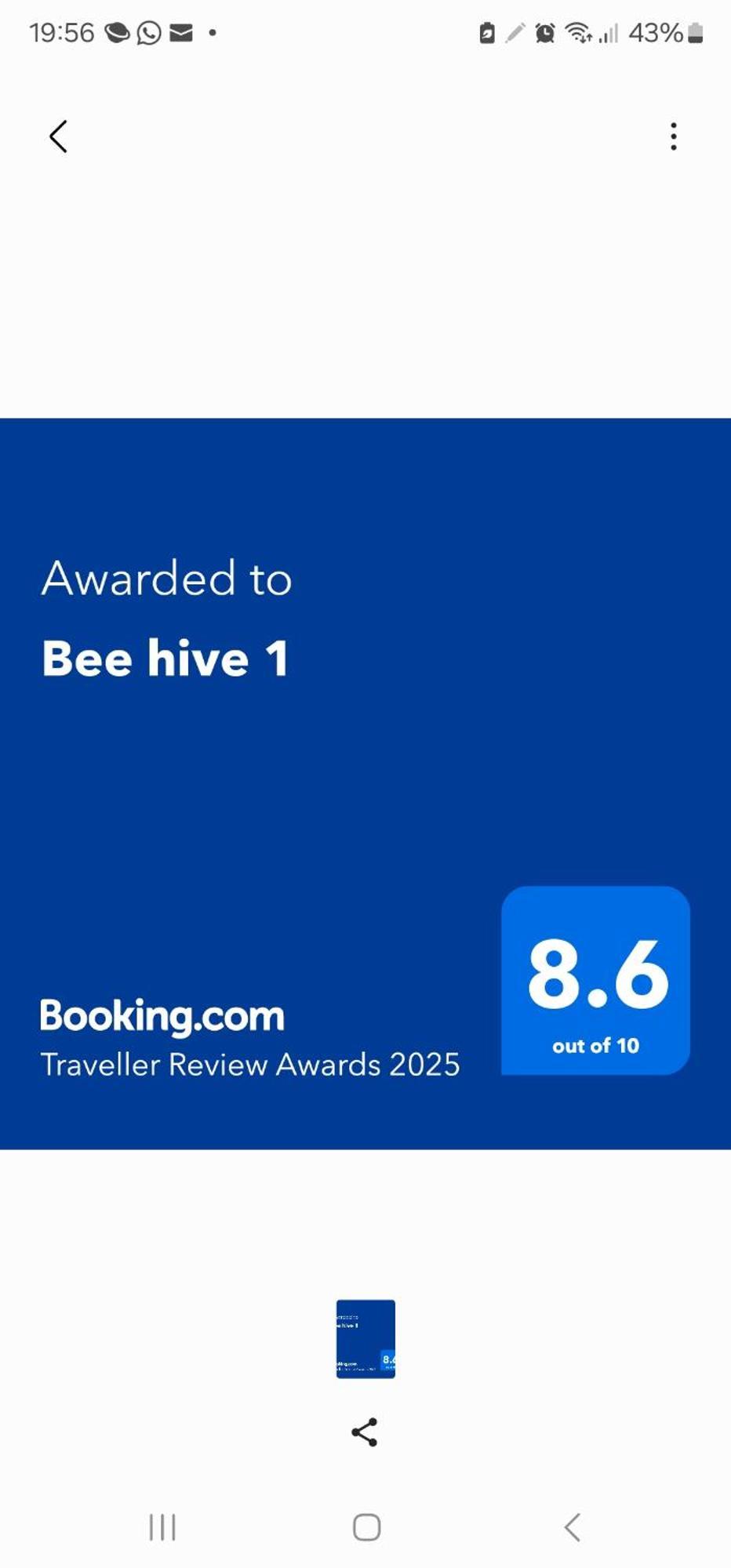 Bee Hive 1 Accommodatie bij particulieren