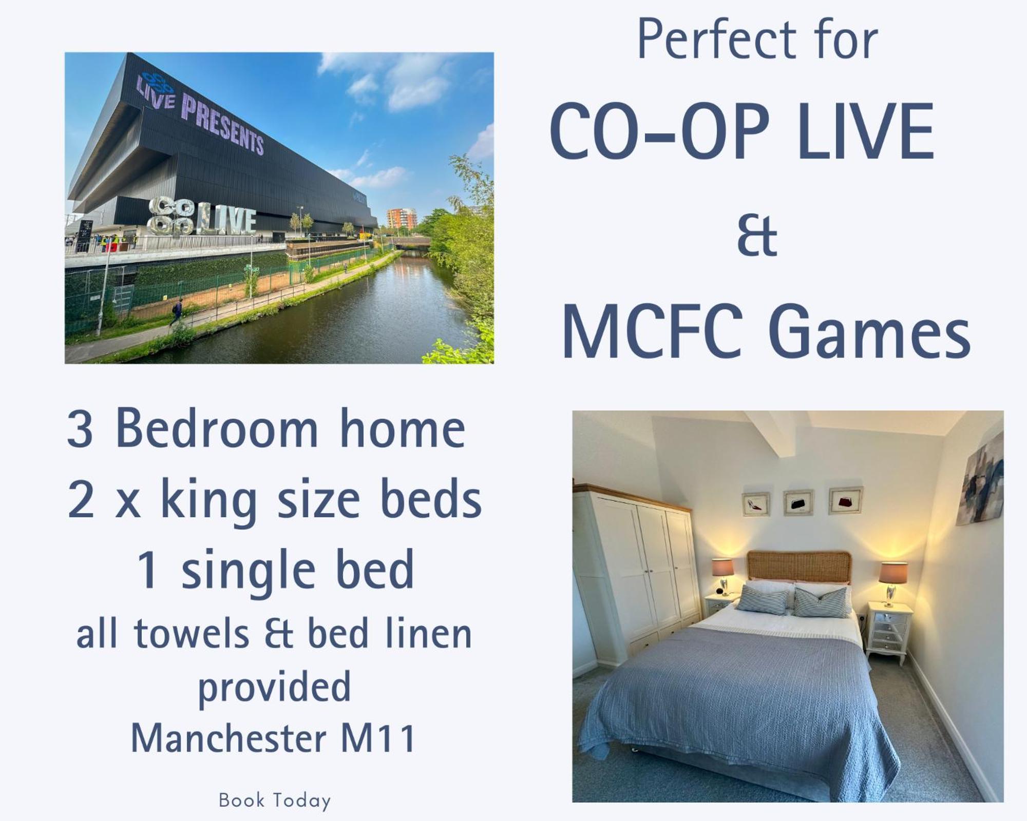Holiday home 6 Guests- 3 Bedroom House Mcr Ao & Etihad Parking & Wi Fi Manchester
