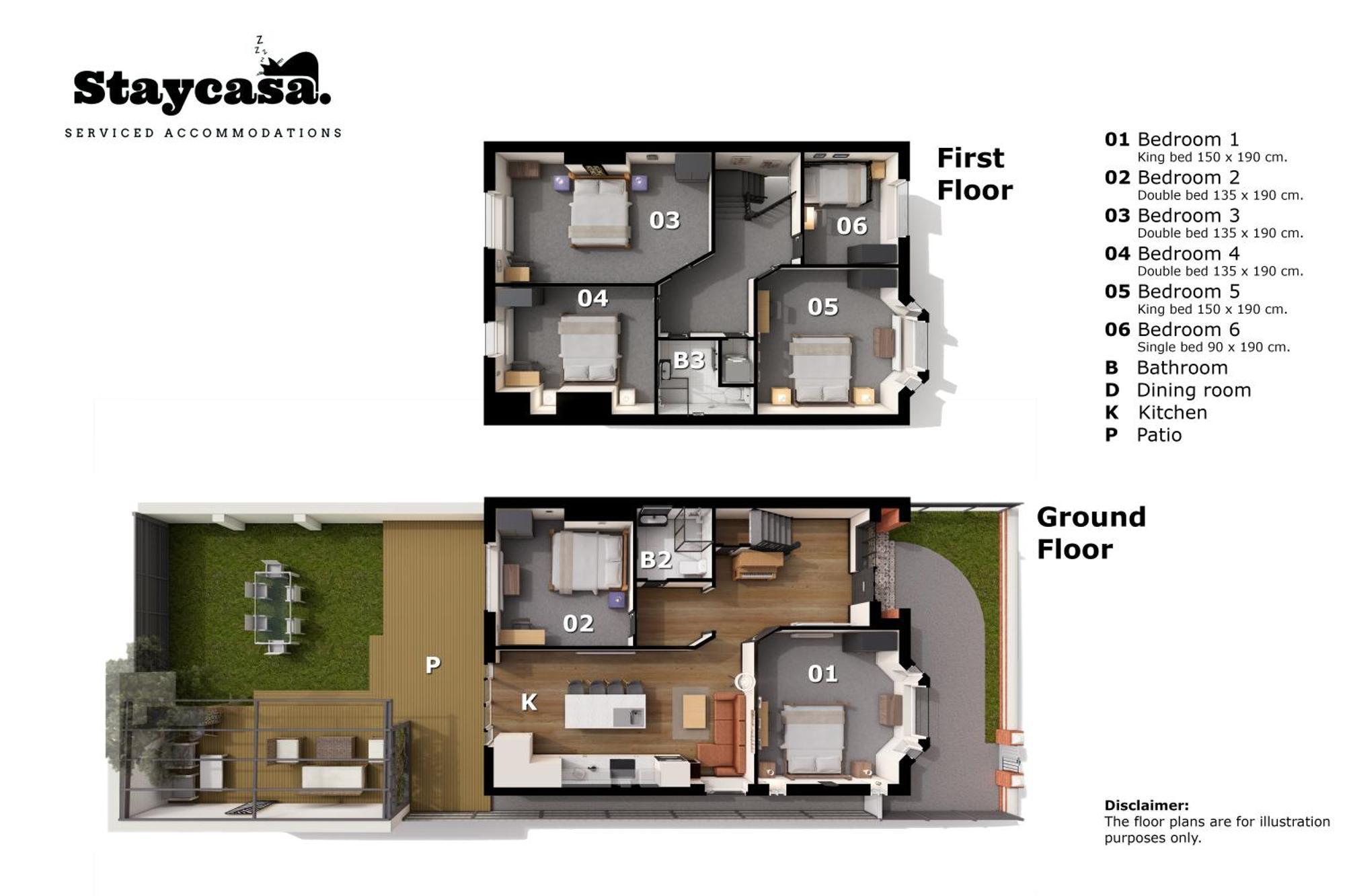 Spacious 6-Bed With Large Patio And Free Parking Vakantiehuis