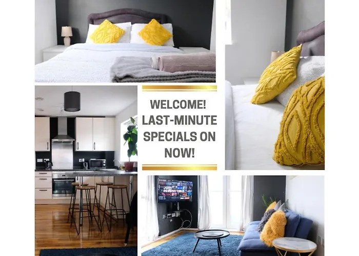 Bright 1 Bedroom Flat With Parking & Wifi For 3 Guests - Salford Uni, Victoria Station, Ao Arena