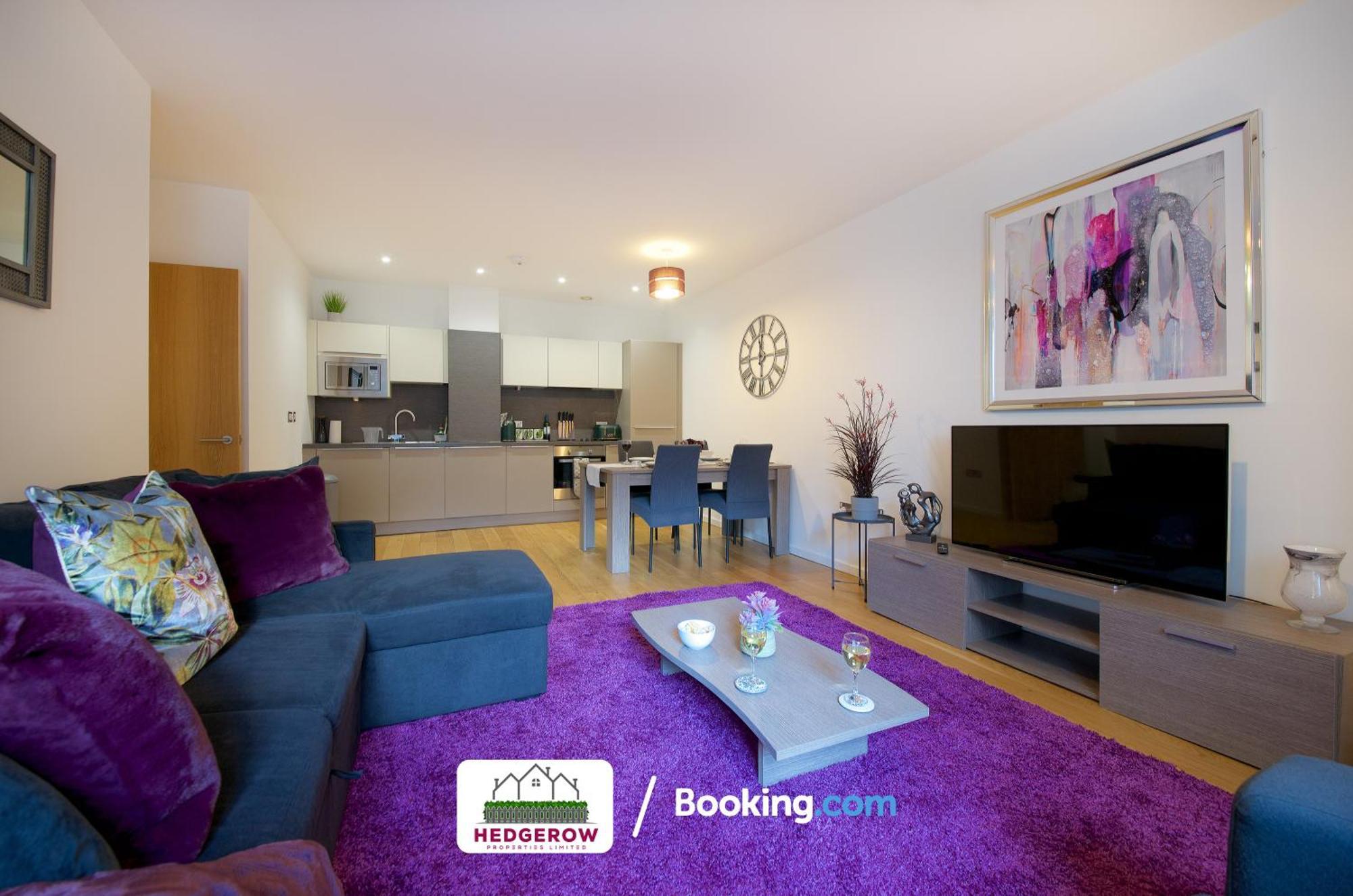 Apartment Hedgerow City: Modern 2-bed For Contractors *