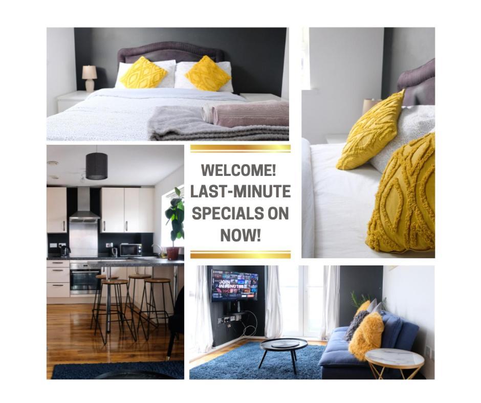 Bright 1 Bedroom Flat With Parking & Wifi For 3 Guests - Salford Uni, Victoria Station, Ao Arena * Manchester