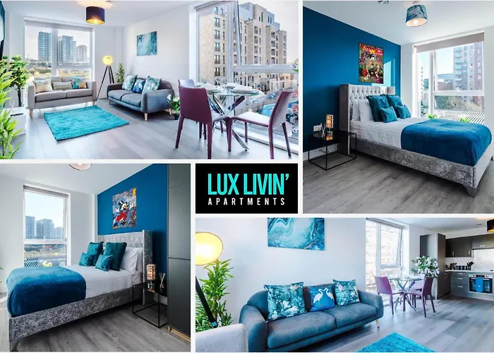 Lux Livin\' Apartments - Luxury 5 Bed Apartment Manchester City Centre